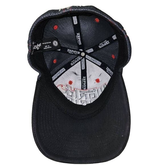 Zephyr Men's Black Gray NCAA 2017 College Baseball World Series Fitted Hat Small - Picture 2 of 7